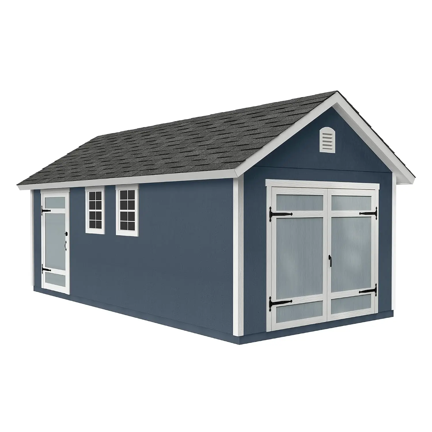 12x20 Wooden Outdoor Storage Shed with Lockable Doors & Ventilation for Backyard Garden Tool Organization, Customized