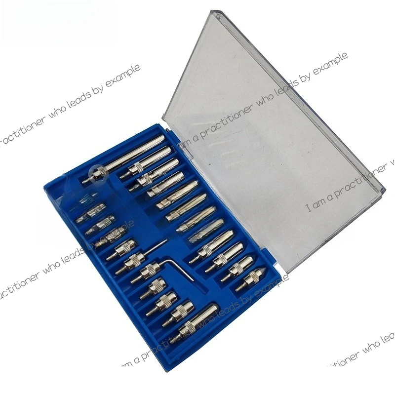 22-piece set of indicator meter probe, dial meter accessory set, dial meter probe set, measuring tool test accessory set.