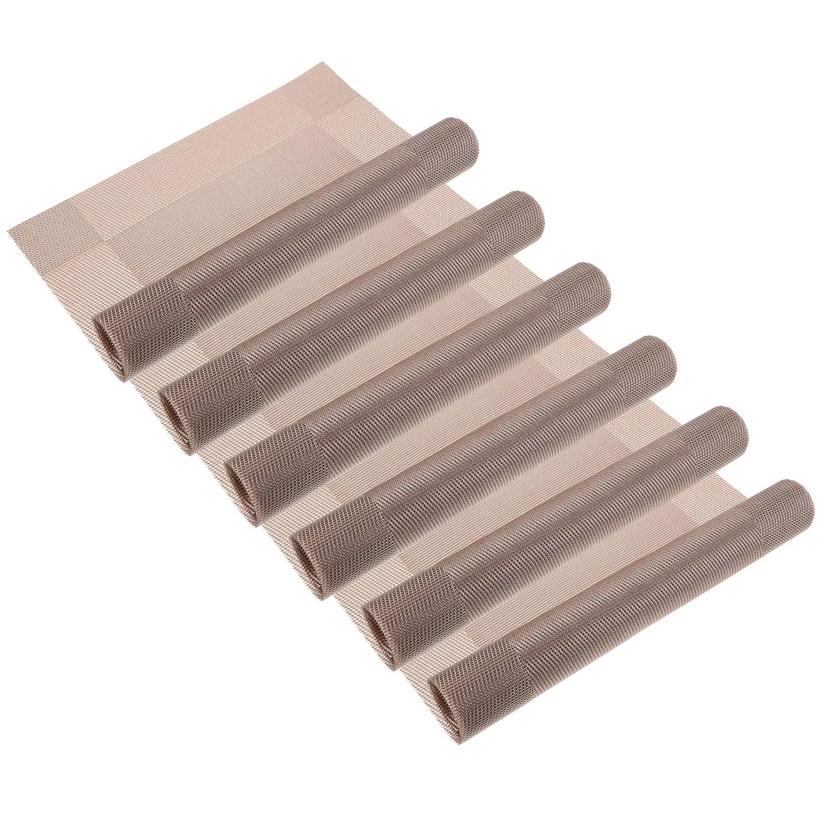 

6 Pcs Mat Placemats Stylish European Heat Resistant Non Slip PVC Halloween Placemats Kitchen Dining Decor Accessories