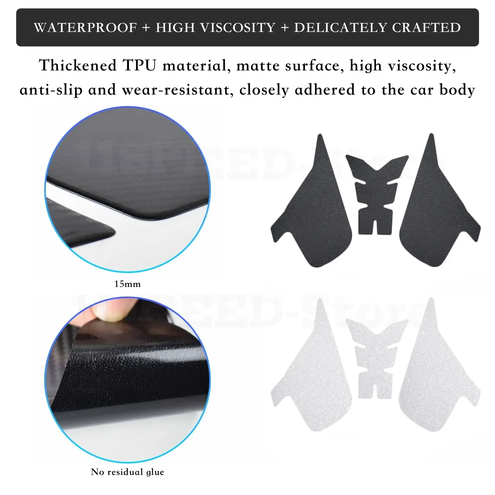 Tank Grip Traction Pad For Triumph Street Triple 765R 765RS 2019- 2021 Anti Slip Tank Pad Sticker Gas Motorcycle Protector