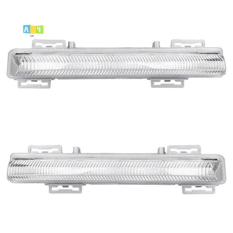 

A04E-1Pair Front DRL Daytime Running Lights Fog Light Lamp For Mercedes-Benz W204 W212 C250 C280 C350 E350 2007-2014