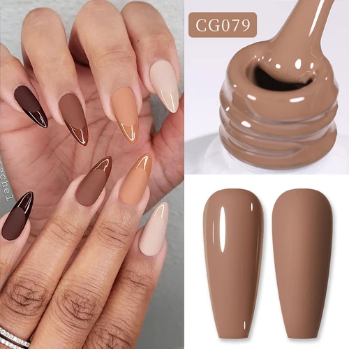 Imagen 2 del producto BORN PRETTY 10ml café claro marrón esmalte de uñas de Gel Otoño Invierno semipermanente remojo UV LED barniz manicura suministros de uñas