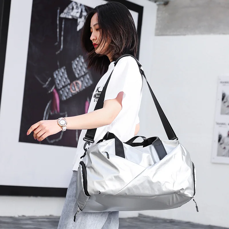 

Womens Portable Large Capacity Travel Bag for Short Business Trips with Wet Dry Separation Ideal for Sports Yoga and Fitness