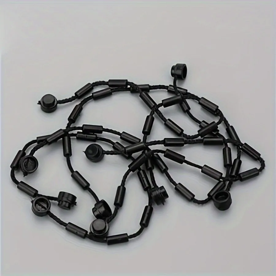 5pcs Black Spider Silk Rope Connectors, 23.5cm Building Bricks Chain Building Block 14226 63141 Accessories High-Tech MOC Blocks