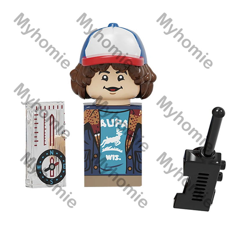 8PCS/Set Stranger Dustin Mike Lucas Will Demogorgon Eleven Model Building Blocks Enlighten Figure Toys For Children