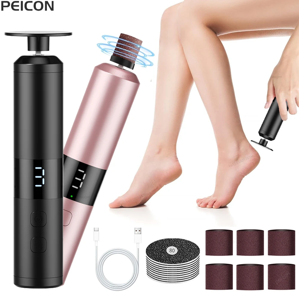 Electric Foot Grinder Callus Remover Foot Exfoliation Sander Electric Foot File Pedicure Machine for Feet Foot Dead Skin Remover