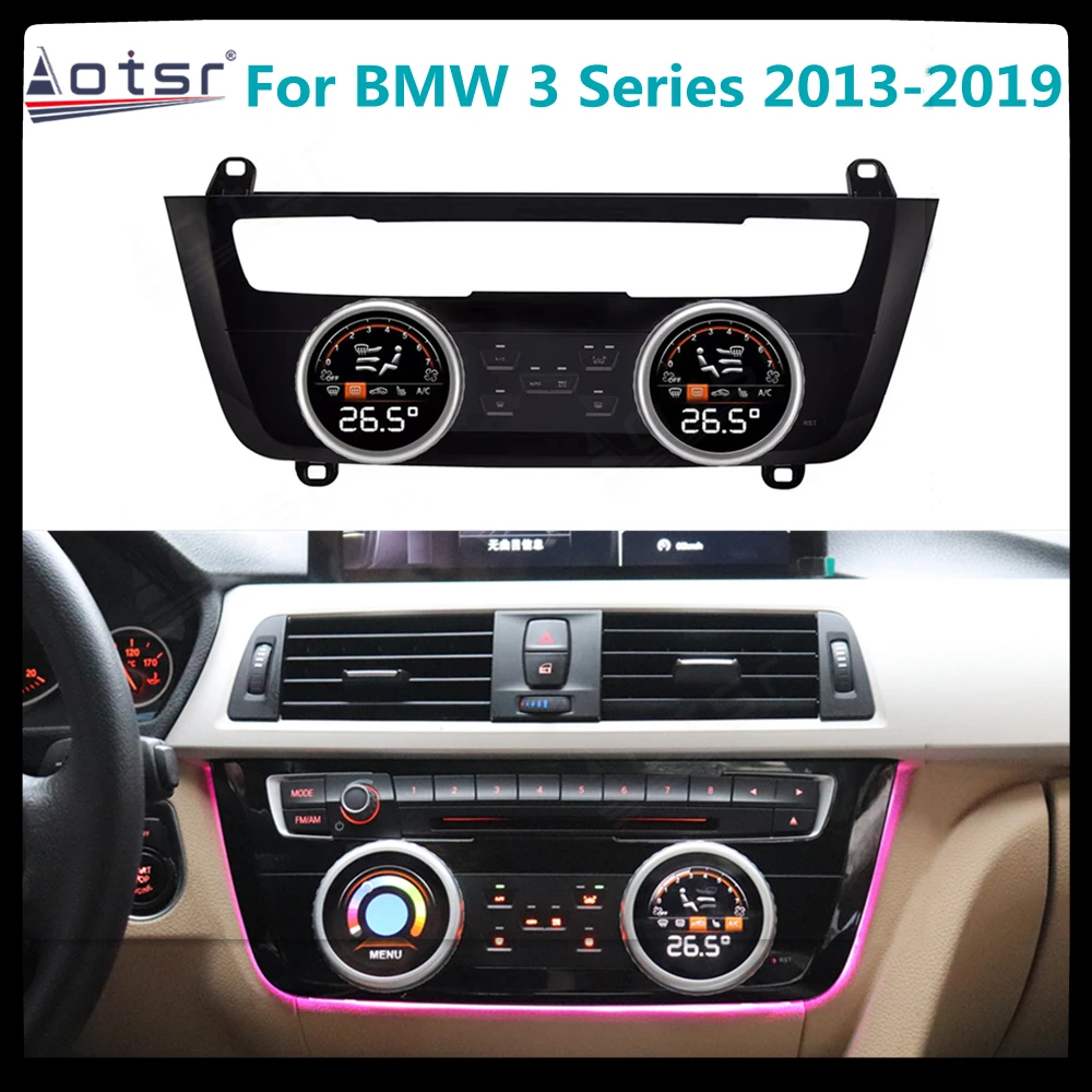 Air Conditioning Board AC Panel For BMW 3 Series 2013 - 2019 Climate Control Atmosphere lamp Air Conditioner LCD Touch Screen