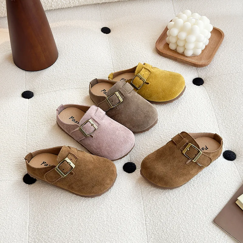 

Kids'Casual Shoes Fashion Solid Color PU Leather Summer Shoes For Children Anti-slip Soft Bottom Yellow Khaki Shoes Size 23-35