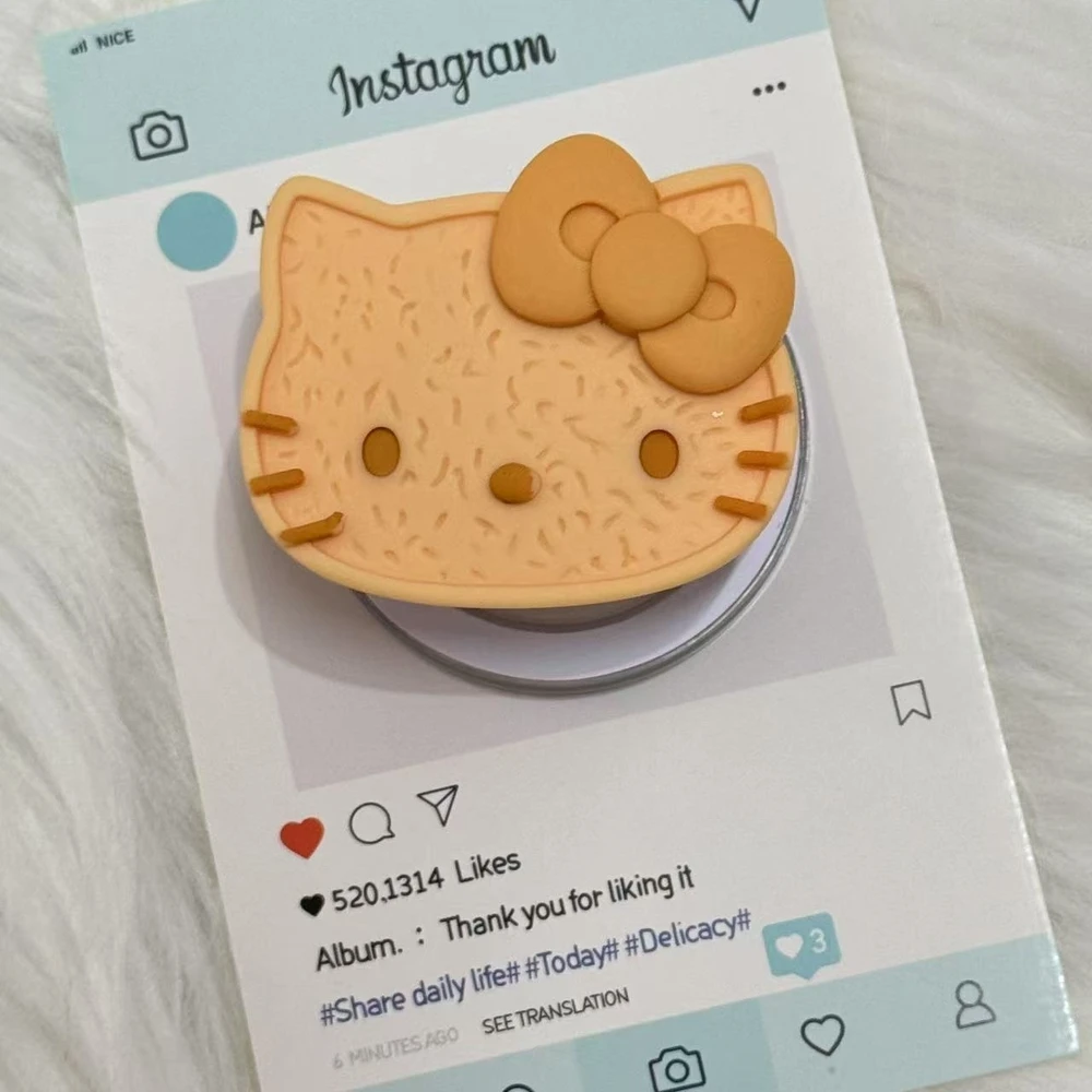 Cute Cartoon Sanrio Hello Kitty Magnetic Holder Grip Tok Griptok Phone Stand Holder Support For iPhone Samsung Magsafe Smart Tok