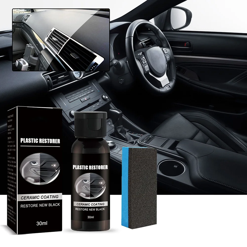 

Car Plastic Restorer Auto Plastic Restorer Back Car Cleaning Products Auto Polish And Repair Coating Renovator