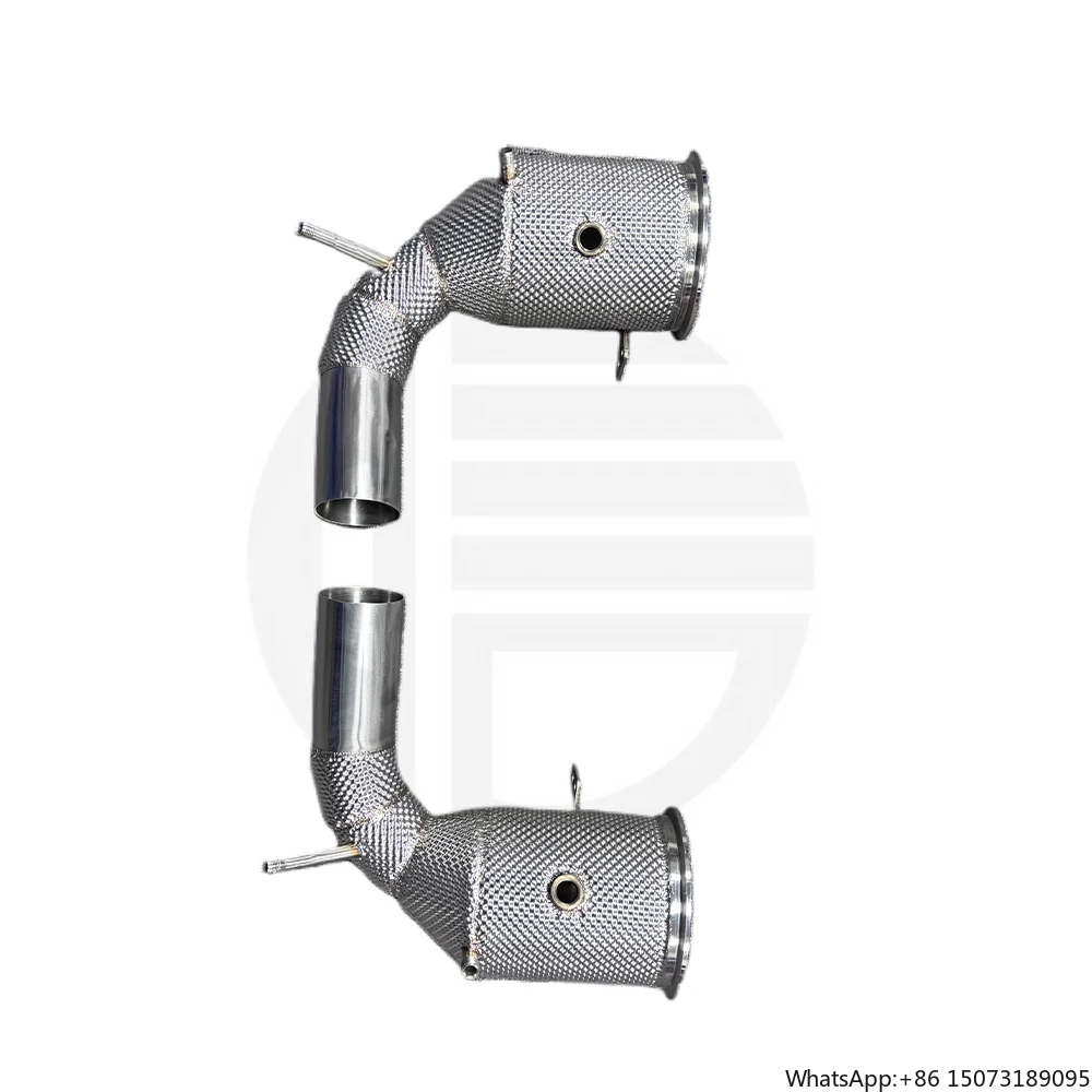 

Performance Stainless Steel Heat Shielding Exhaust Downpipe for 911 992 Turbo with OPF