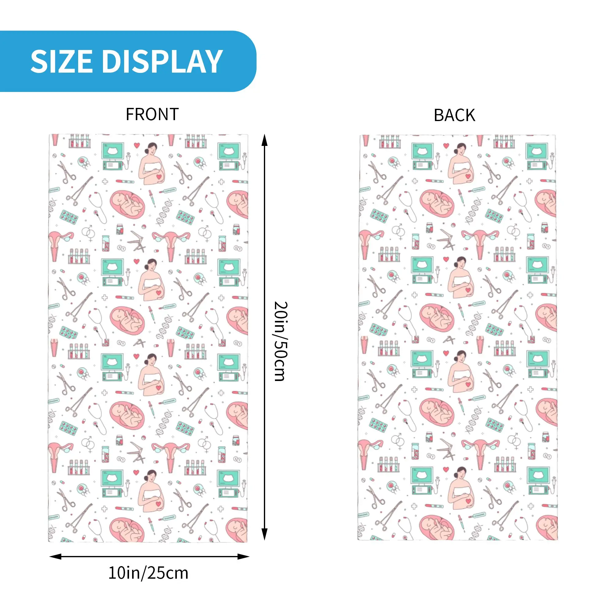 Doctor Nurse Medical Medicine Enfermera En Apuros Bandana Neck Warmer Men Women Winter Hiking Ski Scarf Gaiter  Face Cover