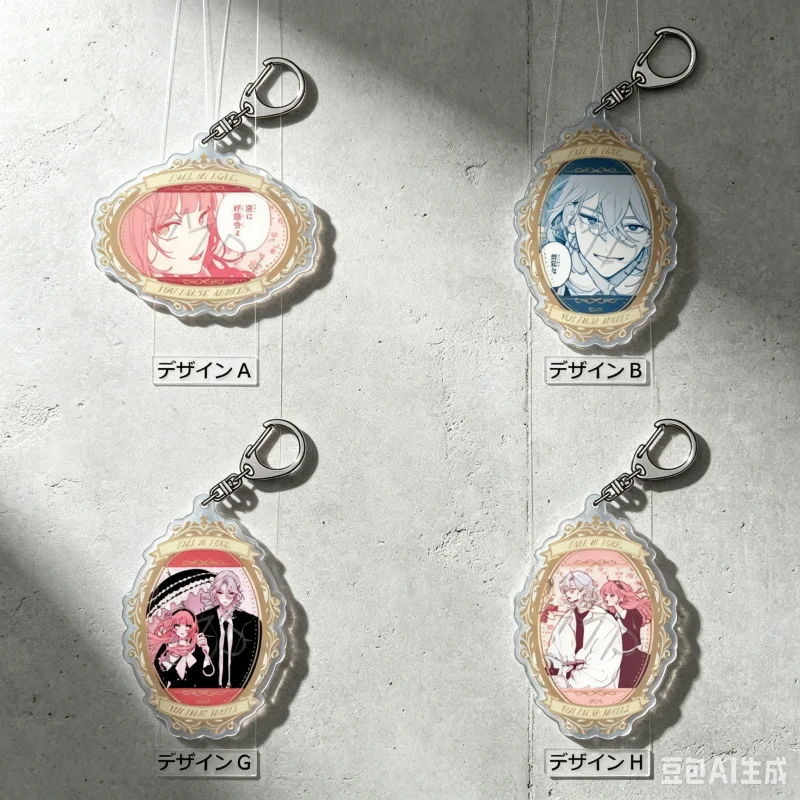 Comics Fall in Love, False Angels 6cm Katsura Otogi Toki Ninomae bag decorations Acrylic Pendant Keychains Animation Periphera