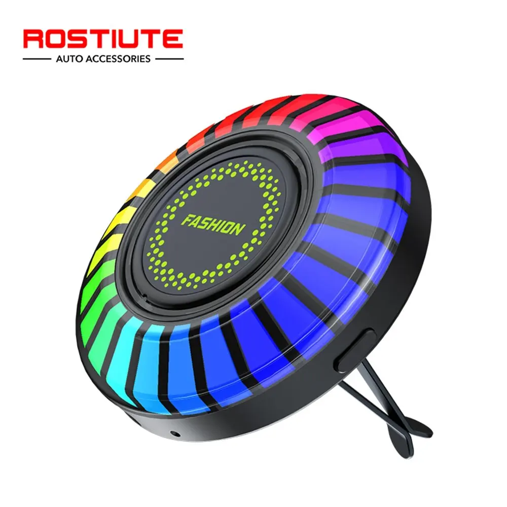 24LED RGB Car Interior Ambient Light Automotive Music Rhythm Neon Light Round Led Interior Atmosphere Decoration  APP Control