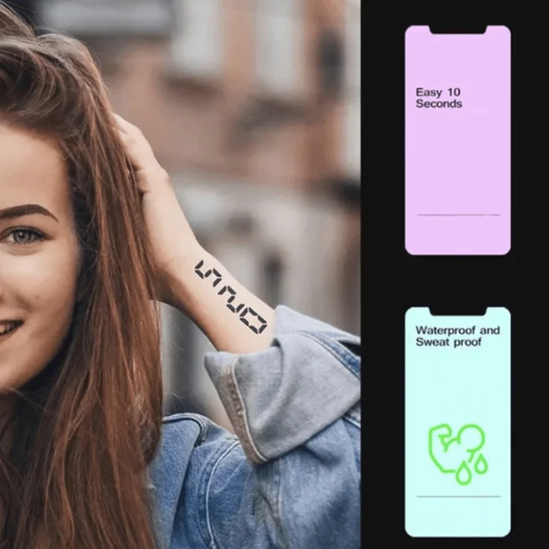 1 ورقة وشم الذئب ملصق مقاوم للماء وشم مؤقت دائم #2