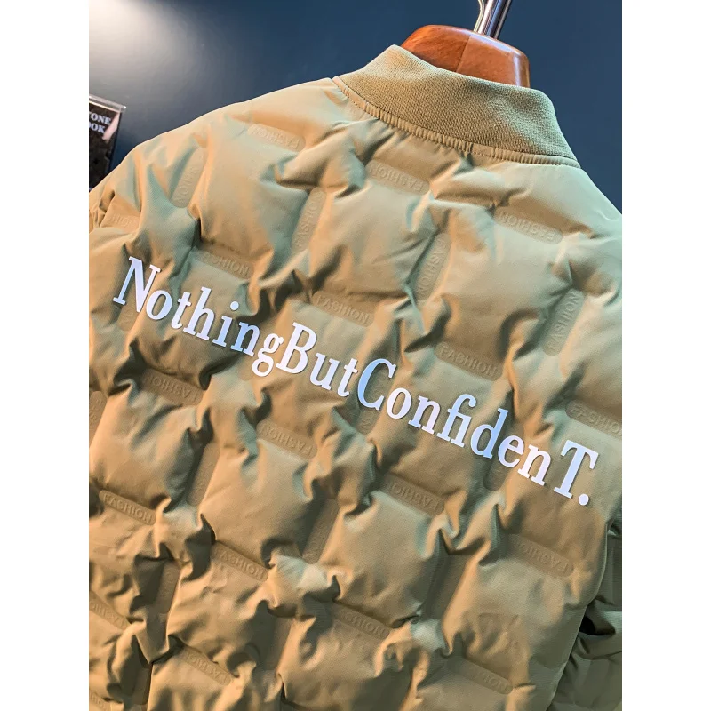 

7XL plus size down jacket men's high-end casual winter warm and thick coat Korean version fashionable baseball collar clothes