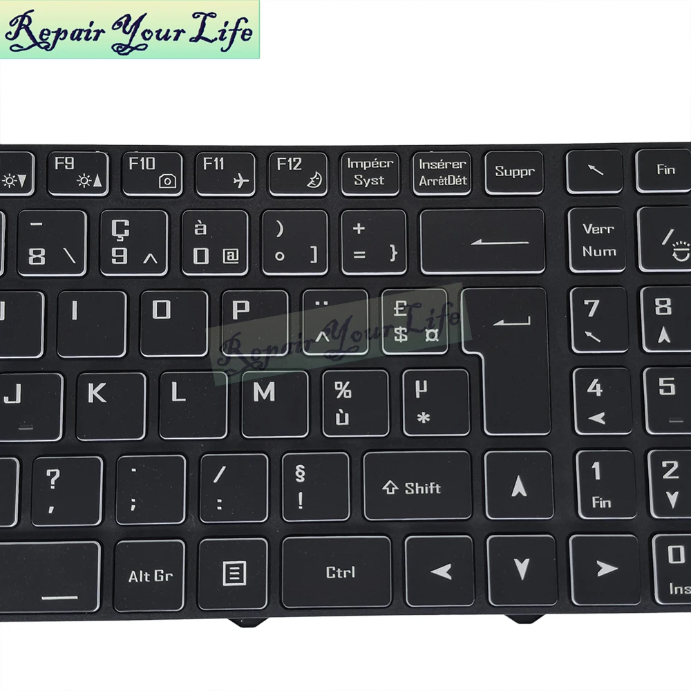 Reino Unido Alemão Francês Teclado Retroiluminado Para Hasee GX9 GX8 GX10 TX9 TX8 ZX7 Para Clevo N960 N970 6-80-N815Z0-01D-1 Laptop Backlight Novo