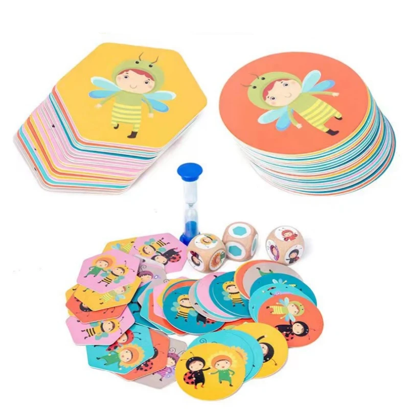 TongYueFun Login Educational Board Games Children Matching Toys Character Pattern Color Memory Concentration Training Kids Gift