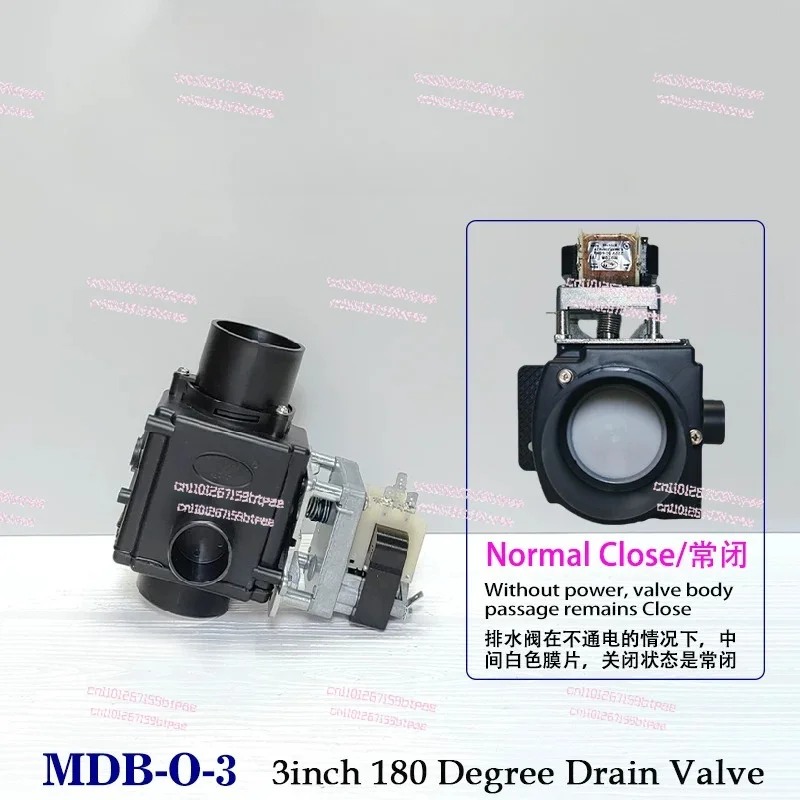2/3 Inch 180 Degree Drain Valve for Washing Machines 3 Ways Normally Open 220V 50-60Hz
