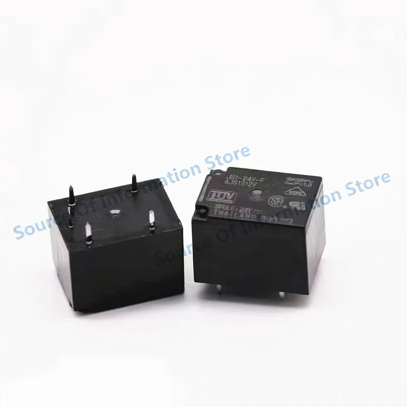 10Pcs, JS1-5V-F, JS1-12V-F, JS1-24V-F, Power Relay, 10A, 5PIN, AJS1319F, AJS1311F, AJS1312F, 100% New