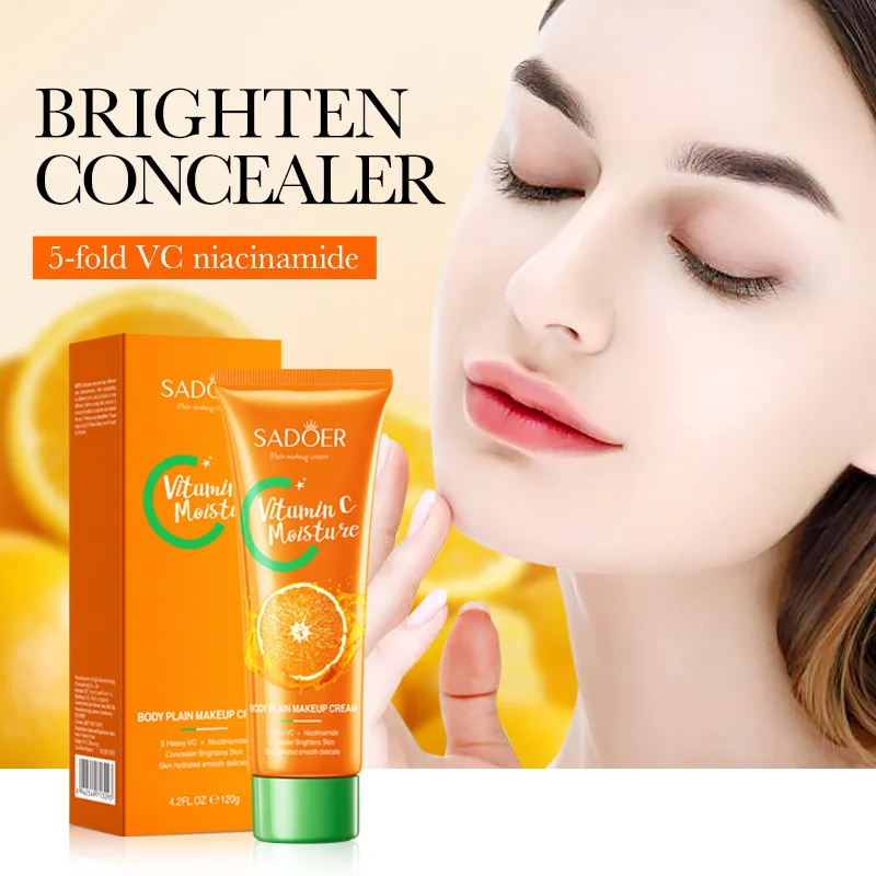 

Five Vitamin C Tone-up Cream VC Whitening Brightening Concealer Natural Moisturizing Lazy Makeup Cream Cosmetic 120g