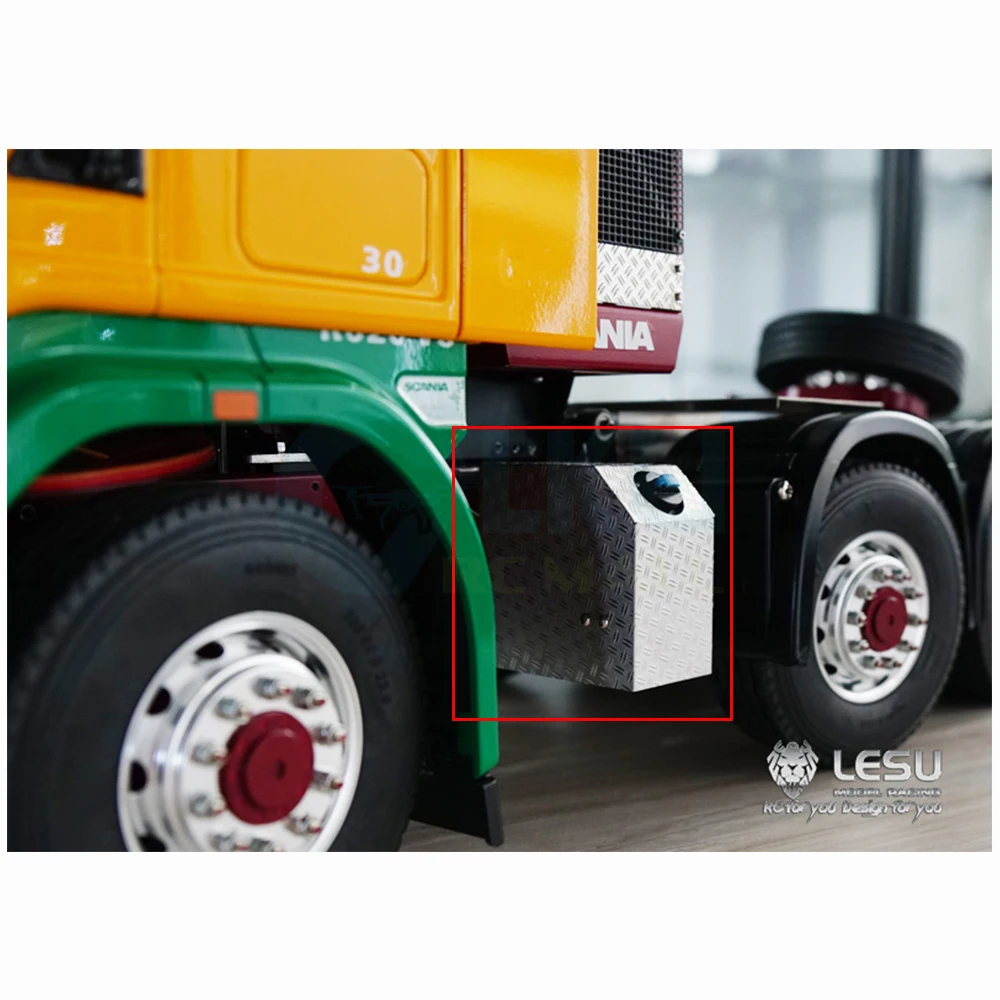 LESU G-6138 1/14 รถบรรทุกจําลองโลหะยูเรียถังอุปกรณ์ตกแต่ง Tamiya รถบรรทุกฉุดรุ่นอัพเกรดการปรับเปลี่ยน