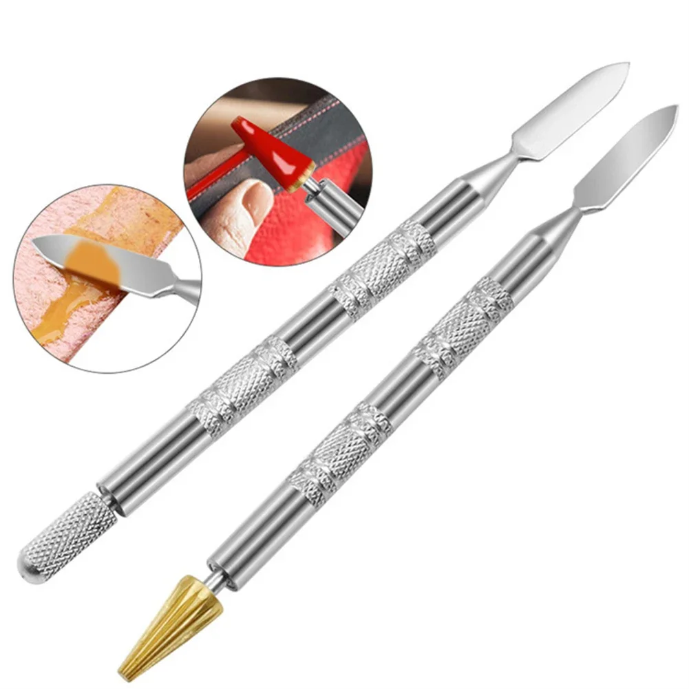 1Pcs Multifunctional Handmade Leather Edge Oil Gluing Dye Pen DIY Dual Head Dual-use Leather Applicator Speedy Paint Roller Tool