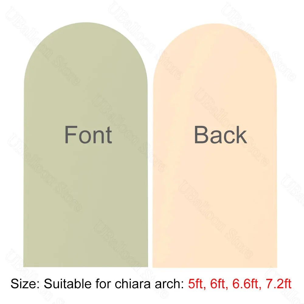 2M Sage Green Arch Cover Double Sided Matte Beige Sage Green Chiara Wedding Arch Cover for Birthday Baby Shower Backdrop Decor