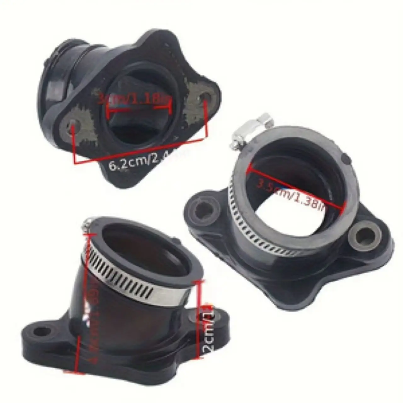 Carburetor Intake Manifold Boot Pipe 30MM Replacement Parts For CG250cc Engine ATV Quad Dirt Bike Off Road Motorcycle Scooter