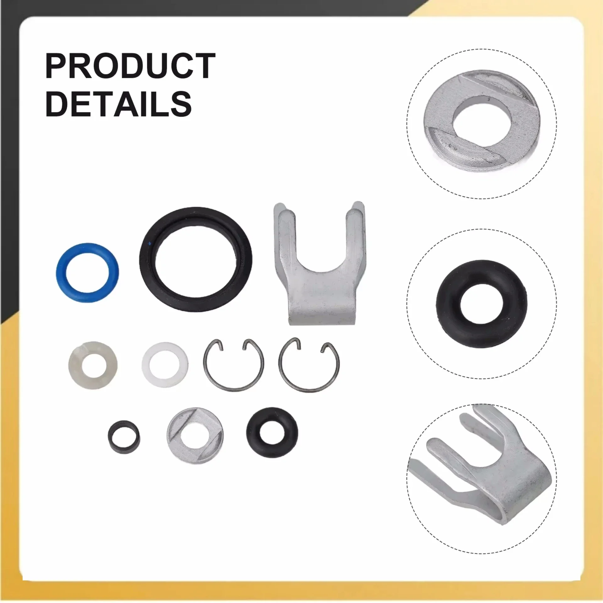 Fuel Injector ORing Retainers Seals Kit For Mercedes A1770720000 1770720000 Long Lasting And Reliable Performance