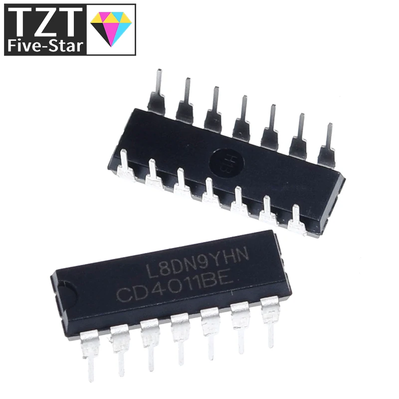 TZT 10/30PCS Voltage Regulation Module CD4011BE CD4011 4011BE