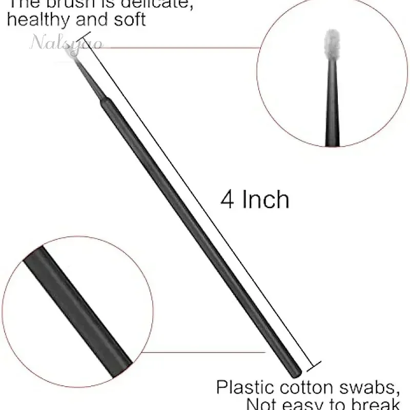 500/1000/1500pcs Disposable Micro Eyelash Brush Heads Multi-purpose Expanded Personal Lash Wand