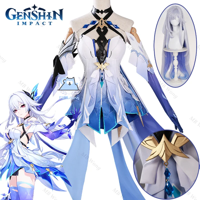 

Game Genshin Impact Skirk Cosplay Costume Skirk New Style Void Star Skirk Outfit For Hallowmas Party Adult Women Men