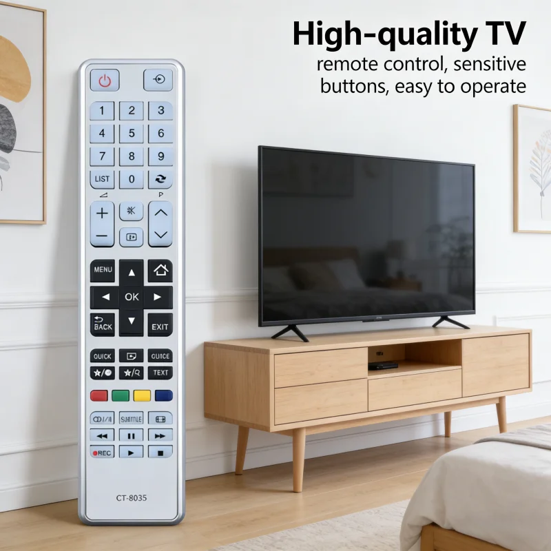 

CT-8035 Universal Replacement Remote Control for Toshiba LCD LED TV, Compatible with CT8040, 40L3453DB, 40L3455DB