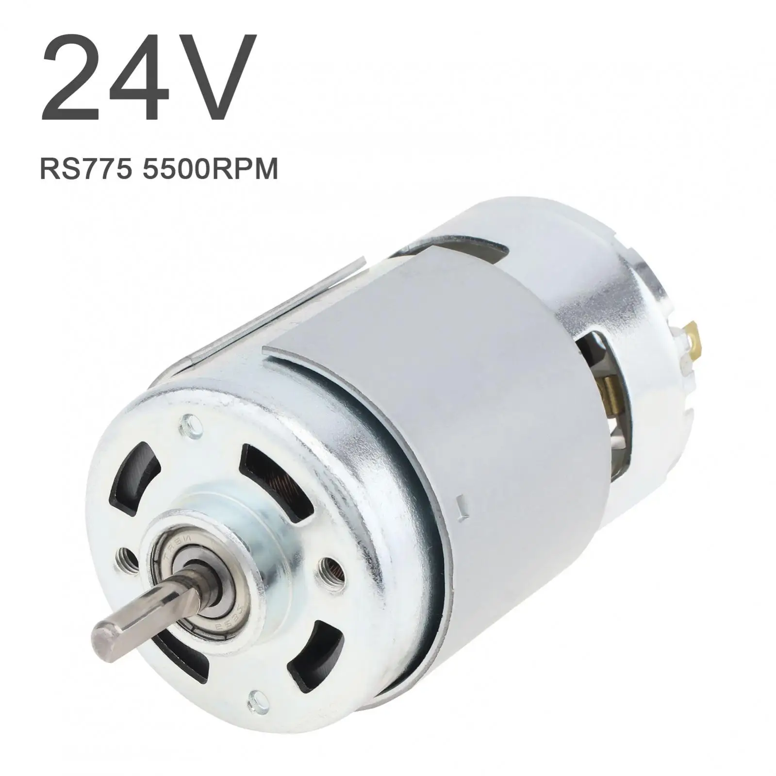 

775 DC Motor D-Shaft 12/24V 12000RPM High-speed Large Torque Motor for Small Drill Micro Machine/Model Car with Ball Bearing