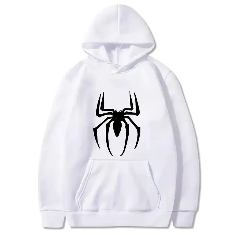 Parkour printhoodies spider men spiderman hoodie for men clothing women pullovers winter sweater sweatshirt jackets black white