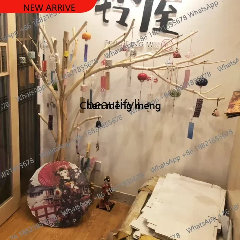 z183   Dried Branches White True and False Deadwood Trunk Living Room Mall Decoration Log Coloring Shaped Tree Hallway