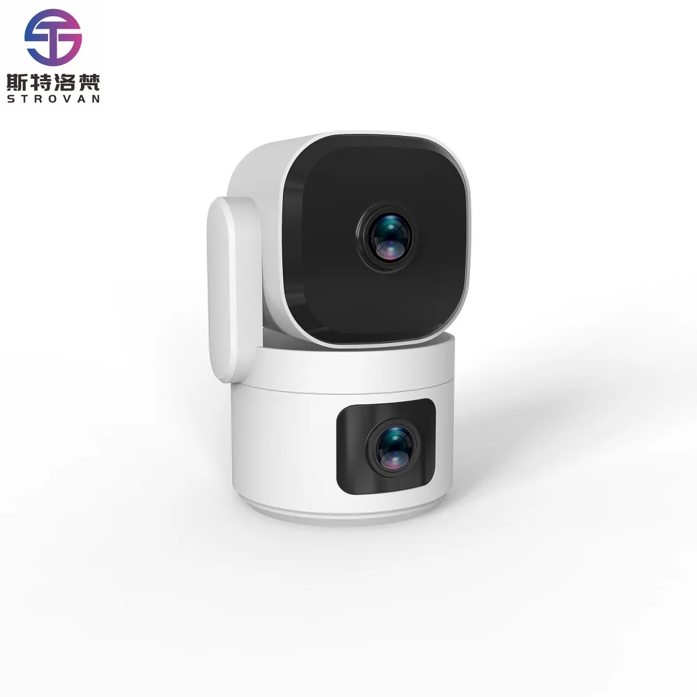 4MP Dual PTZ WiFi-camera Dual Lens Home Indoor CCTV-bewakingscamera Auto Tracking Beveiliging Baby