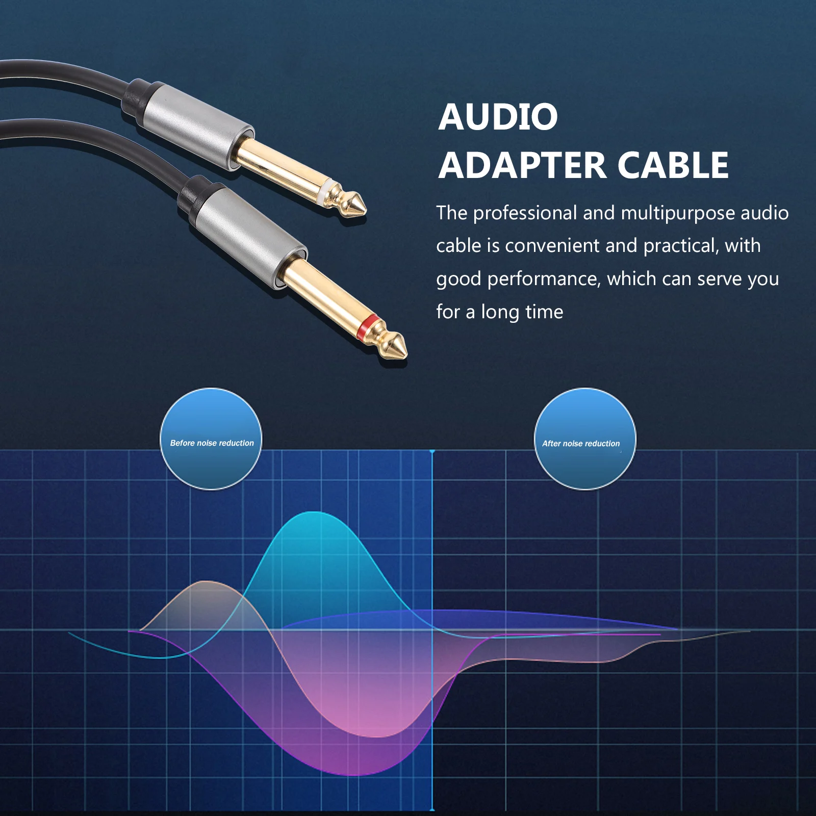

6.5mm to 3.5mm Audio Cable Stereo Sound Wire for Laptops Computers Speakers Aluminum Connector Gray Auxiliary Cord Car Audio