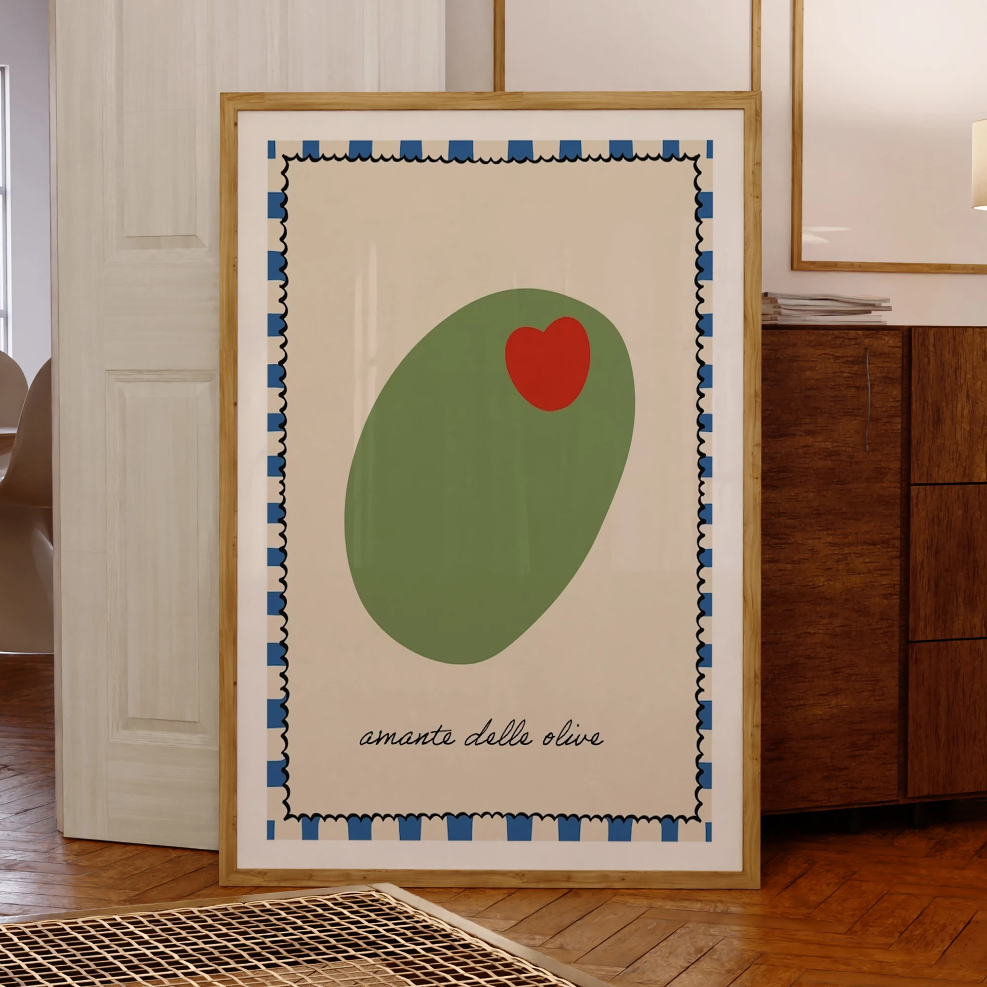 Italienische Olive Lover Wandkunstdrucke, Leinwandgemälde, Poster, Bild für Wohnzimmer, Schlafzimmer, Heimdekoration