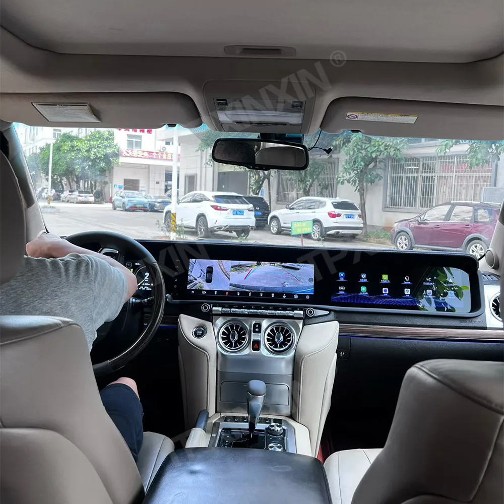 Toyota Land Cruiser Serie 200 2008-2015, Unidad Principal Qled con Pantalla Triple Sincronizada, Navegación Integrada con Pantalla Triple para Copiloto