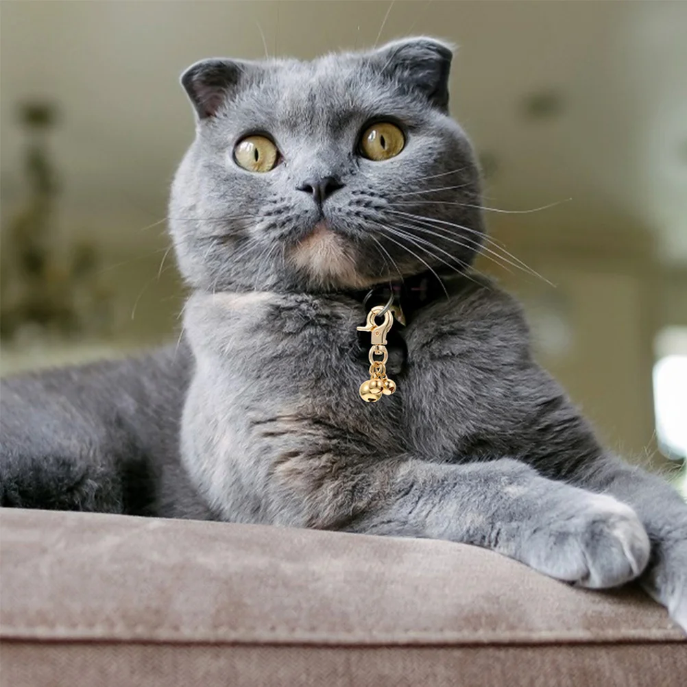 

2Pcs Pet Collar Bells Training Accessories Small Clip Pendant Charm Dog Cat Bell Cat Collar Charms Dog Necklace