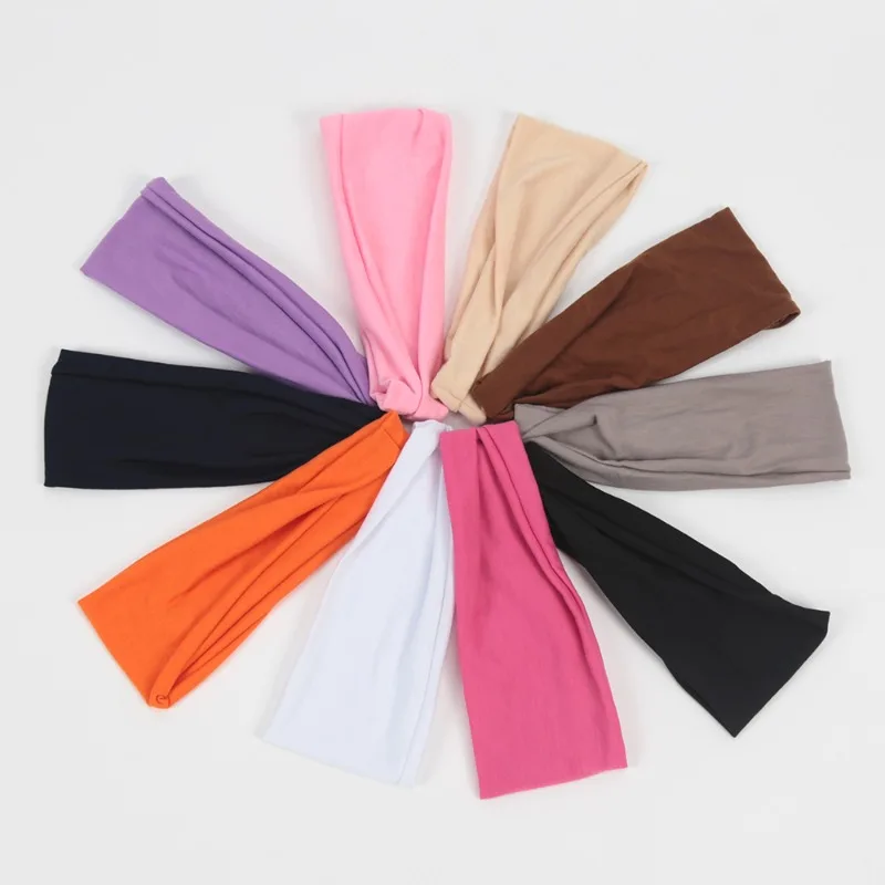 3Pcs/set Hair Band Fashion Elastic Headbands Twisted Cross Head Wrap Hair Band Hair Accessories for Women Simple Headband