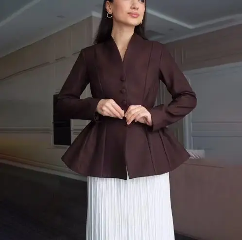 

Elegant Women Blazer Skirts Outfits Two Piece Sets 2025 Women's New Comfortable and Fashion Commuting Slimming Suit Set Skirt