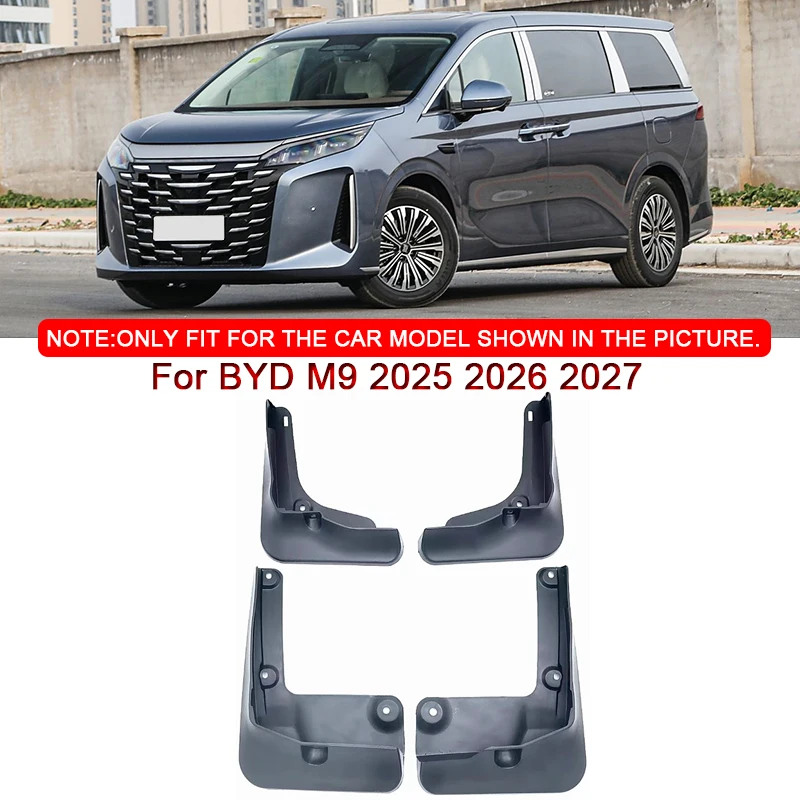 

Fit For BYD M9 2025 2026 2027 Car Styling ABS Car Mud Flaps Splash Guard Mudguards MudFlaps Front Rear Fender Auto Accessories