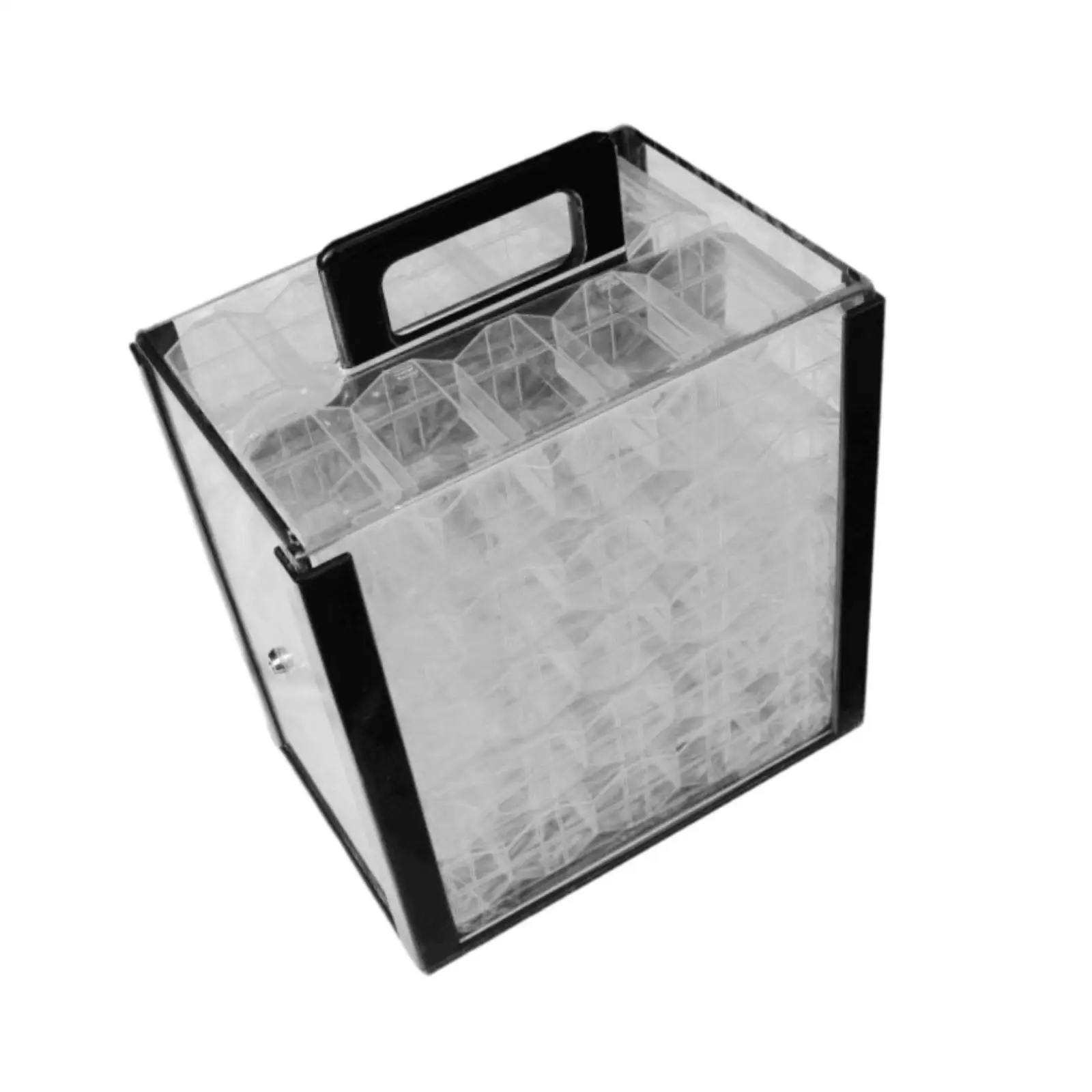 

Acrylic Chip Case Chip Carrier Transparent Dustproof Organizer Chip Tray Chip Holder for Gaming Accessories Family Party Game