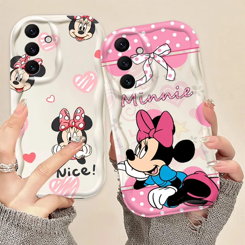 

Disney Cartoon Minnie Cute For Samsung A55 A54 A53 A52 A35 A34 A33 A32 A25 A24 A23 A22 A21S A15 A13 A14 5G Wave Oil TPU