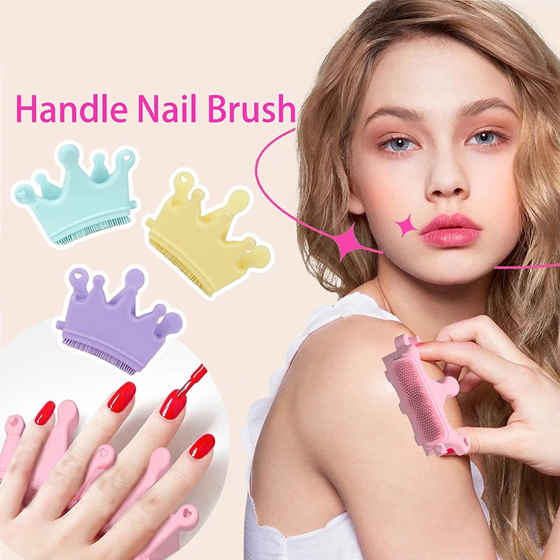 Nail Art 1 Pieces Silicone Nail File Silicone Toe Separator And Brush Pen Holder Stand Rest Tools For Finger Separator