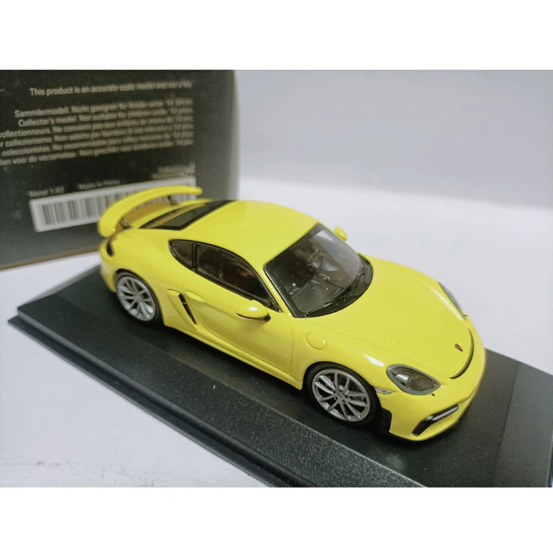 Minichamps escala 1:43 718 cayman gt4 liga modelo de carro clássico adulto lembrança presente decorações exibição estática