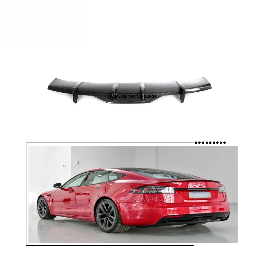 

Carbon Fiber Rear Lip Bumper Diffuser for Model S Plaid 2021-2023